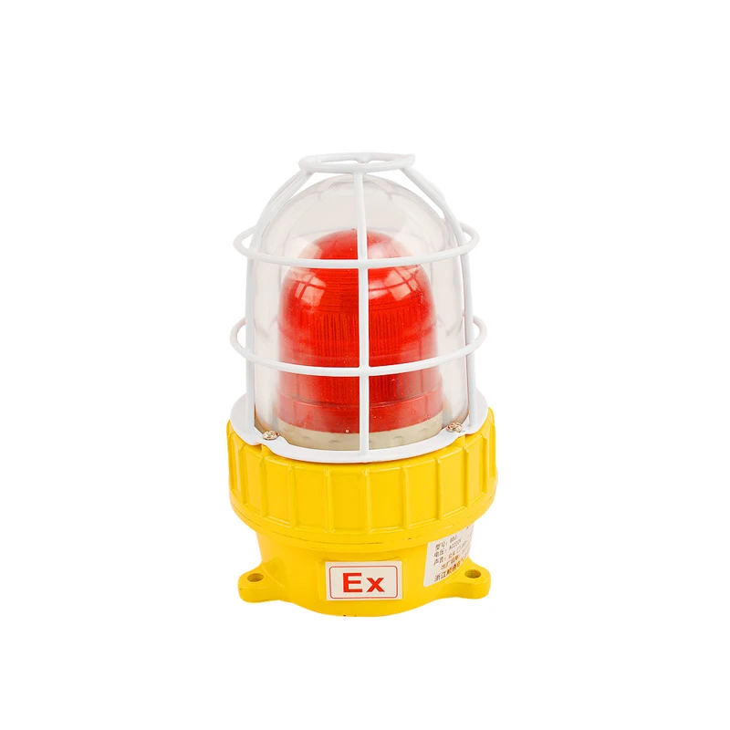 Explosion proof audible and visual alarm BBJ  electronic buzzer 220V24V rotary warning light signal light