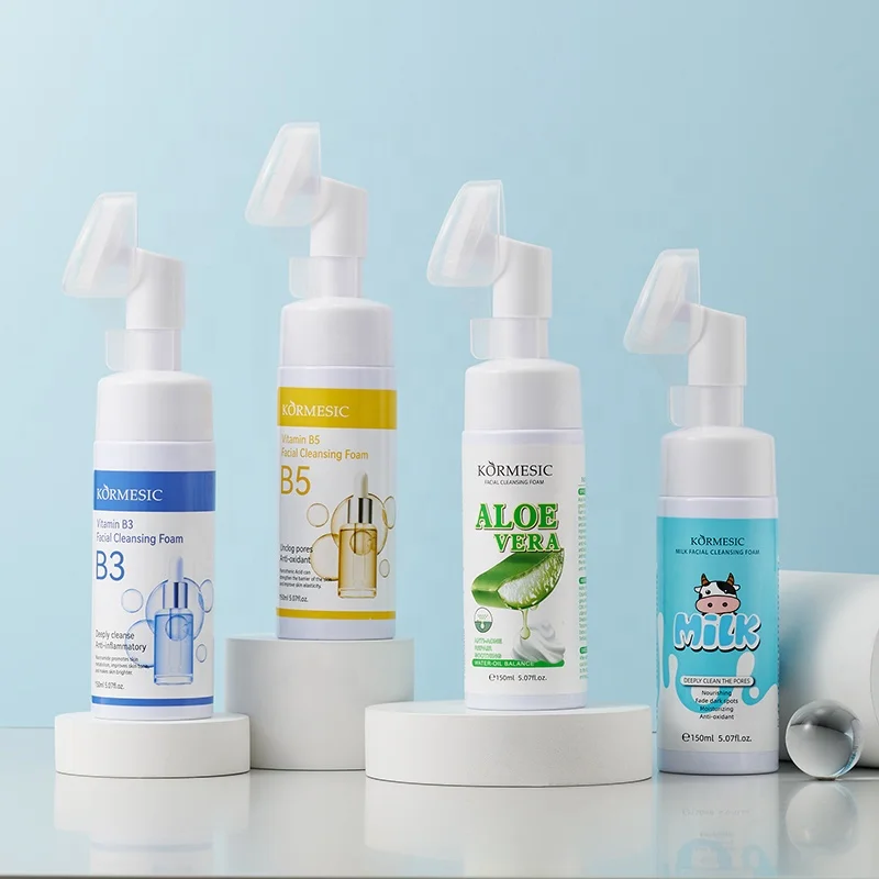OEM лидер продаж индивидуальная марка кормезикамино кислота гиалуроновая Очищающий пенный мусс для умывания лица