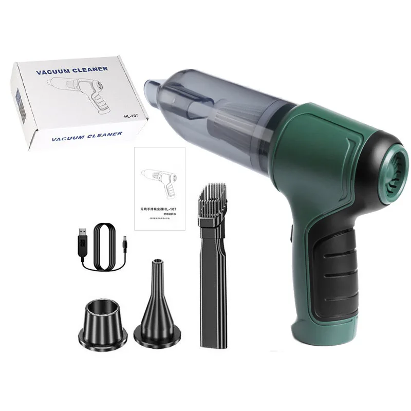 Car Vacuum 3 in 1 USB Rechargeable Wireless Compressed Air Duster &Car Vacuum 9000PA Portable Handheld Air Duster