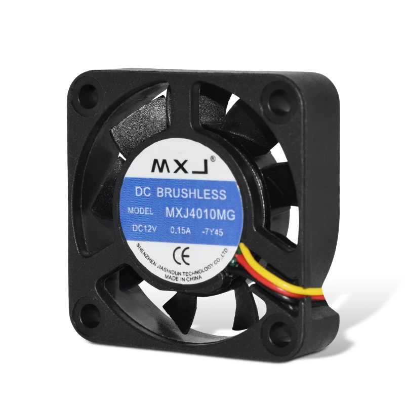 MXJ4010MG 12V Silent cooling fan Large air volume Cooling fan for electric vehicle charger chassis equipment DC brushless 40x40