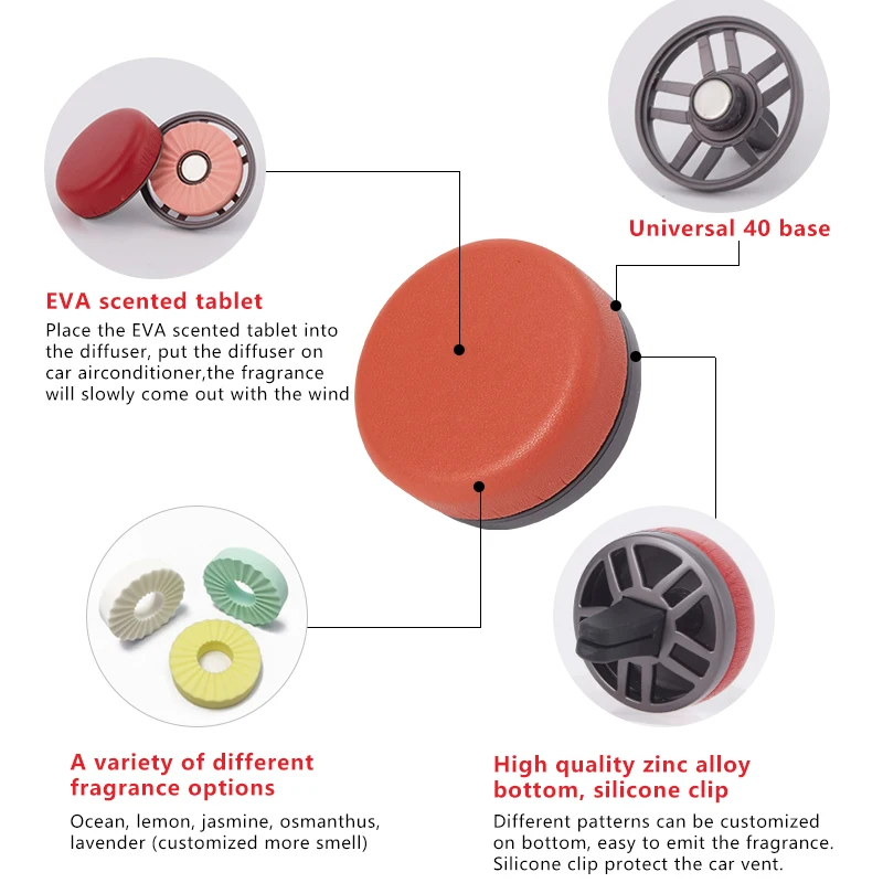 Car fragrance car perfume for air conditioner aromatherapy air purifier automobile decoration perfume