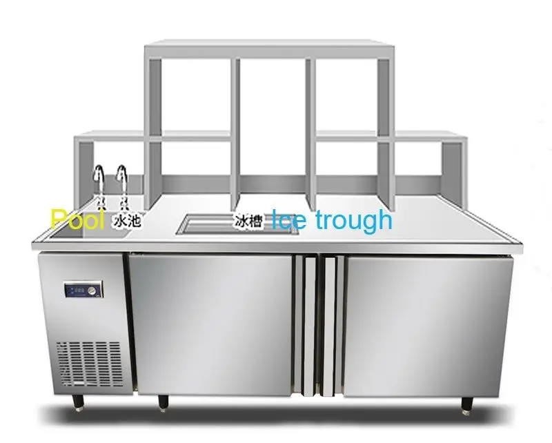 JINBEST Multifunction Undercounter Chiller Restaurant Refrigerator Water bar Straight-cold