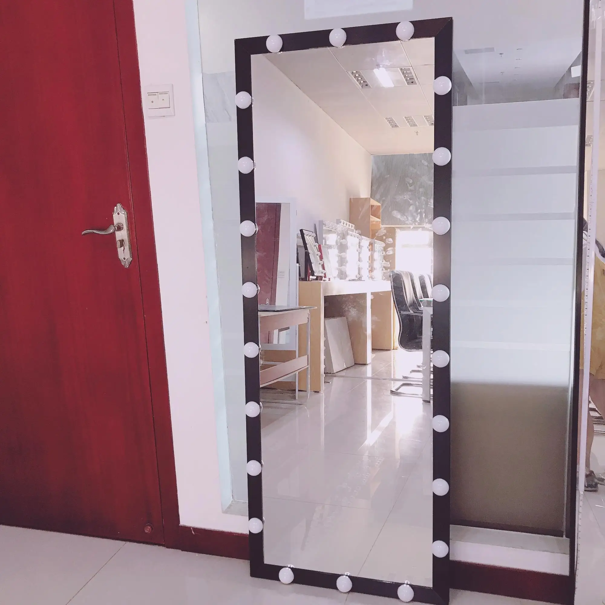 BEAUTME Led Full Length Large Size Vanity hollywood Dressing Standing Light Body Mirror with