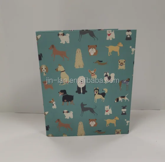 customized printed 2 hole ring binder clip folder