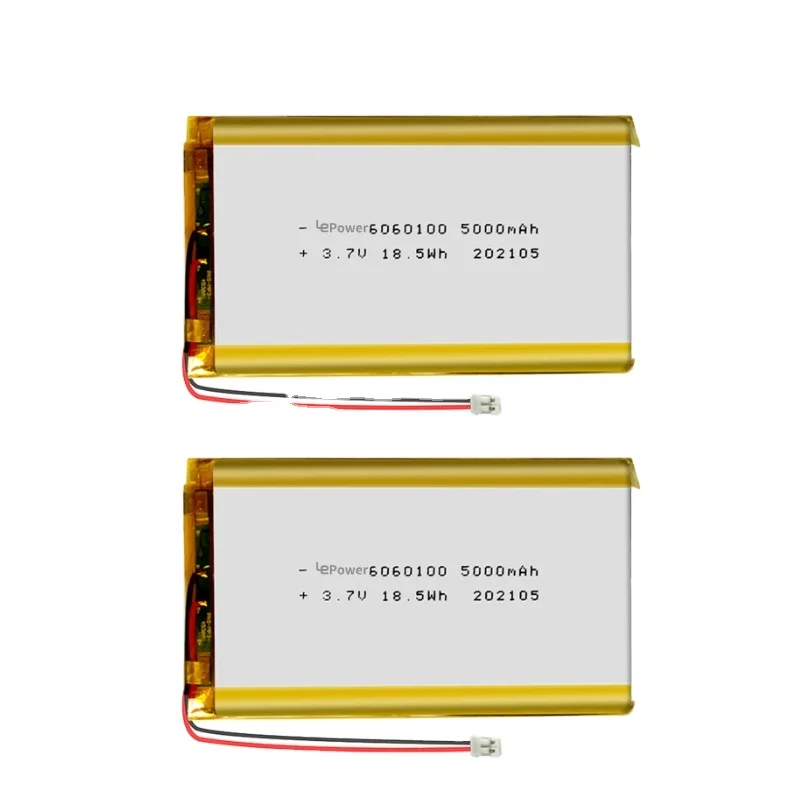 OEM Заводская цена 5Ah 6060100 литиевая батарея 3 7 В 5000 мАч Lipo перезаряжаемая литий-полимерная для power bank
