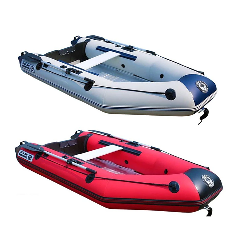 4 Person 2.7 M Inflatable Assault Boat PVC Speed Kayak Dinghy Canoe With Aluminum Alloy Bottom