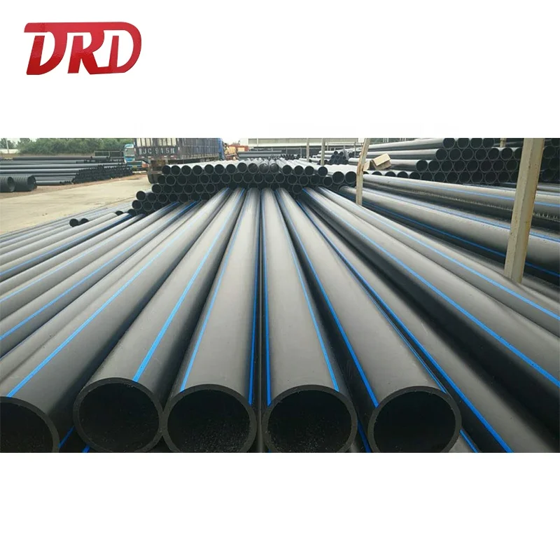 Flexible PE pipe 160mm sdr17 black polyethylene HDPE water supply pipes