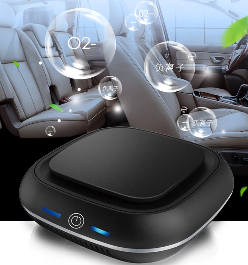 2021 New Product Portable Activated Carbon  Mini Germicidal Car Air Purifier Car New Mini Air Purifier Ioniz