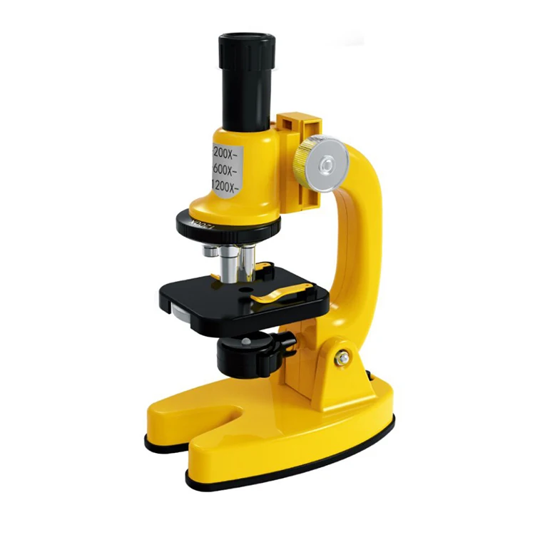 STEM Science Experiment Microscope  Kit Lab 200X 600X 1200X School Science Educational Toy Refined Biological Microscope For Kid