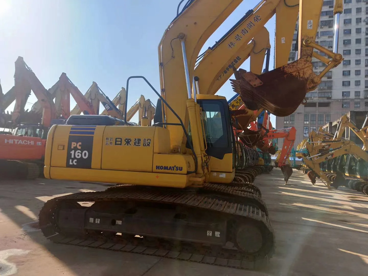 Discount Factory Outlet Best Price Machine Used Komatsu PC160 16 tons Medium Crawler Excavator In Stock.