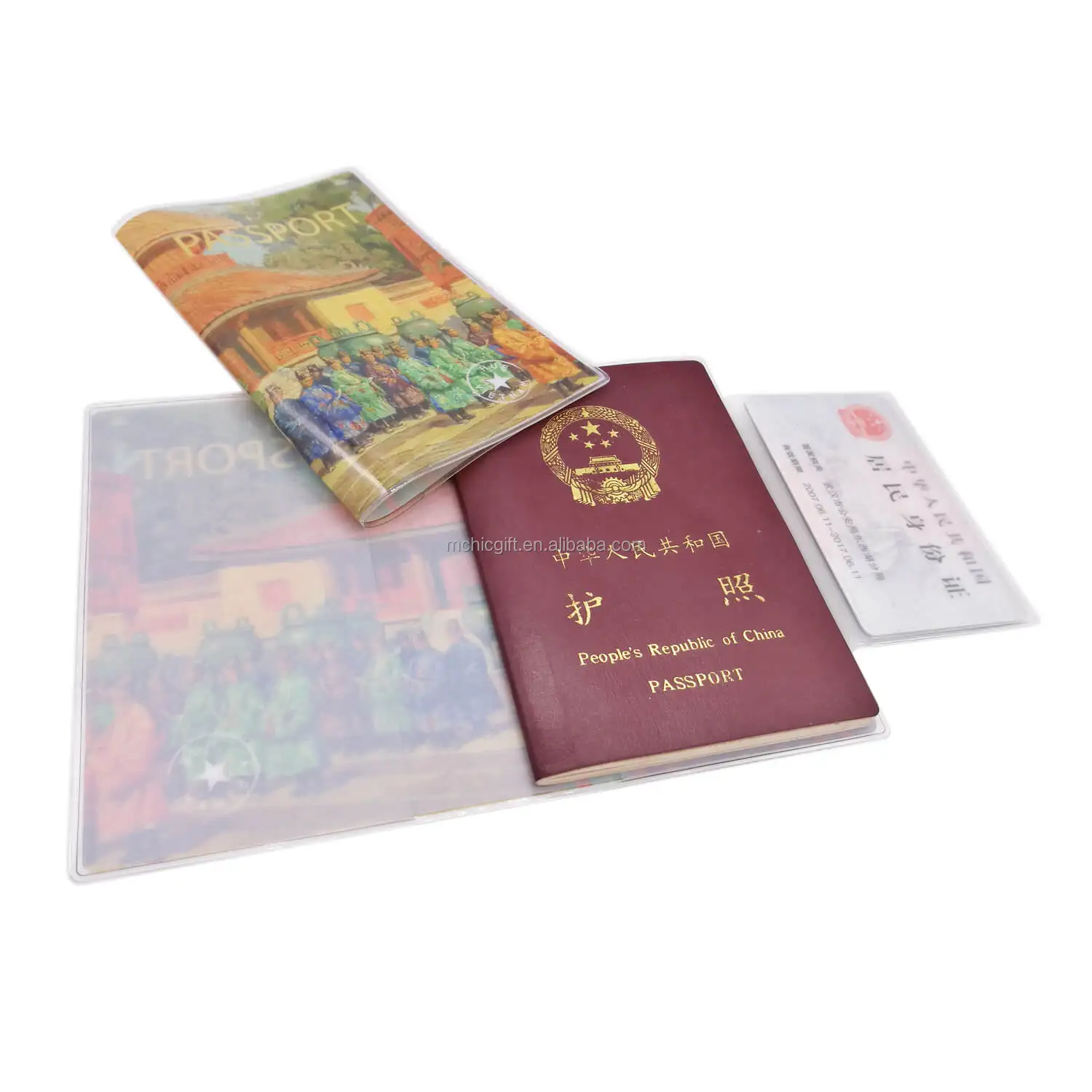 Covers Case Passport Holder Travel essential custom transparent waterproof plastic pockets  wallet for trip passport book holder