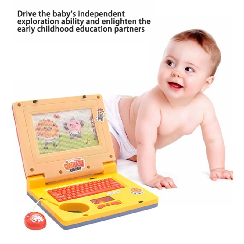 Baby Music Toy Kids Learning Machine Computer Educative Toys Cartoon Lights Laptop Early Education Child Gift