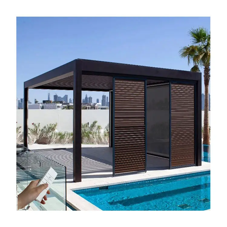 Large gazebo outdoor canopy carport patio cover aluminium pergolas for terrace