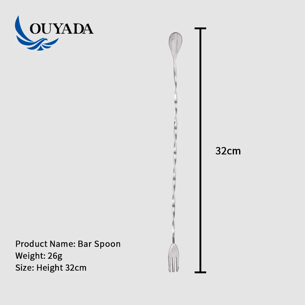 
Factory Direct wholesale stainless steel tea stirrer mixing bar spoon measurement with spoon 