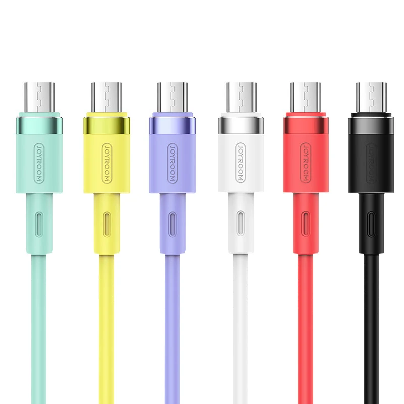 Joyroom liquid silicone soft micro usb fast charge charging data mobile phone charger cable