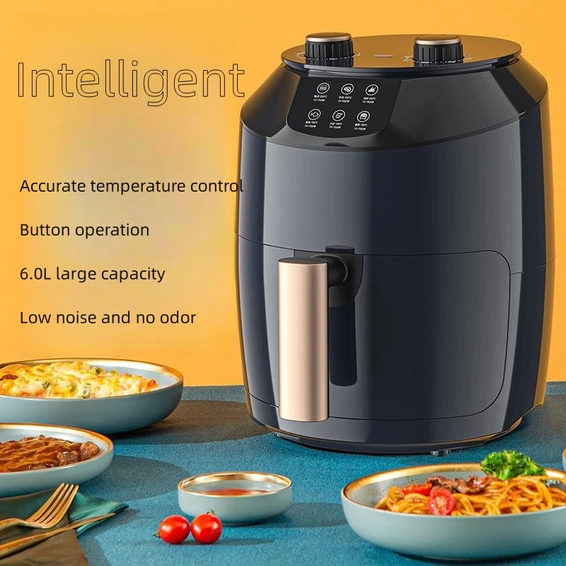 6L Big Capacity No Oil Electric Digital Intelligent Household Air Fryer Without Oil Smart Air Fryer for Home Kitchen Use