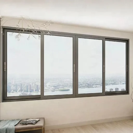 Waterproof Residential Window Tempered Glass Sliding Window High water-repellent edge design Sliding Window