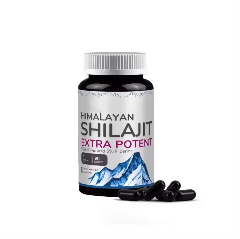 Oem Support Custom Labels Pure Himalayan Shilajit Extract Mineral Himalayan 85 Mineral Capsule Energize And Shilajit Extract