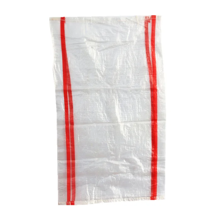 100% virgin 25kg 50kg PP woven transparent food packaging bags rice sack grain sack for sale