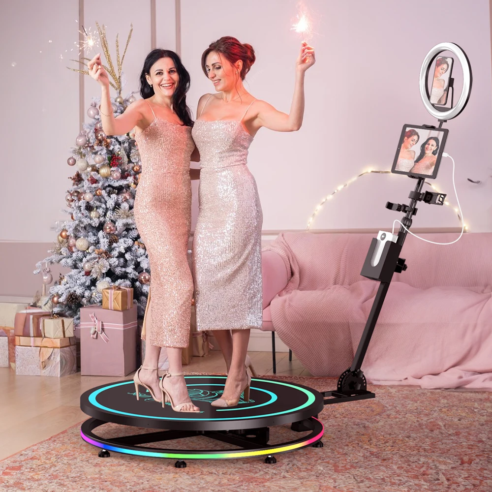 Роскошная 360 фотобудка для отеля курортного удобства гостей повышение индивидуального брендинга интеграция социальных сетей простота в эксплуатации