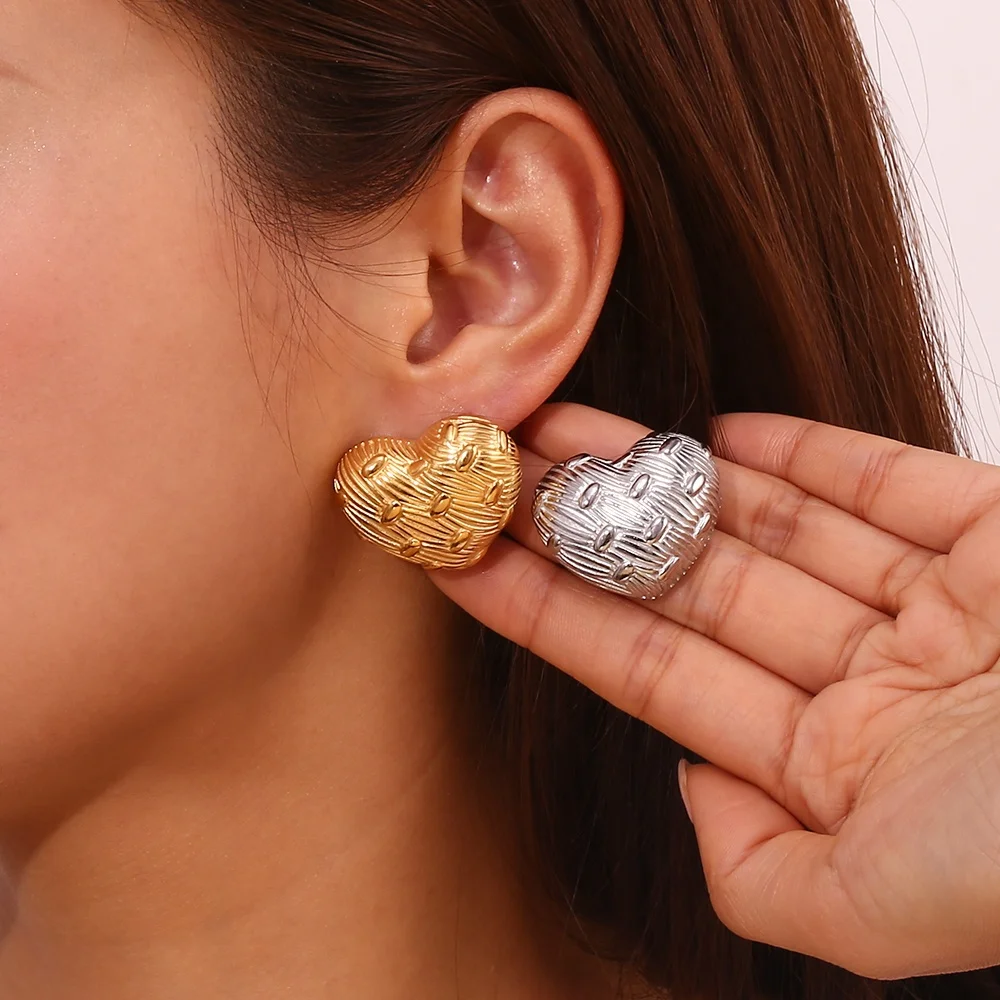 Summer 2024 Tarnish Free Jewelry Set Gold Plated Earrings Set Waterproof Stainless Steel Gifts For Girl