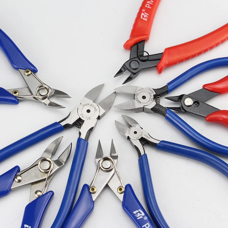 5' Mini Electrical Wire Cable Plastic Cutter Side Snips Flush Nipper Hand Tools Cutting Pliers Diagonal Plier
