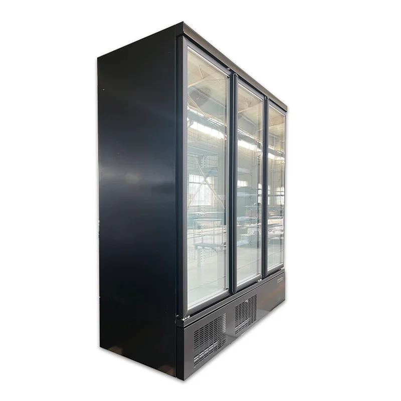 Refrigerator Glass Door Fridge Freezer Commercial Refrigeration Equipment Supermarket Display