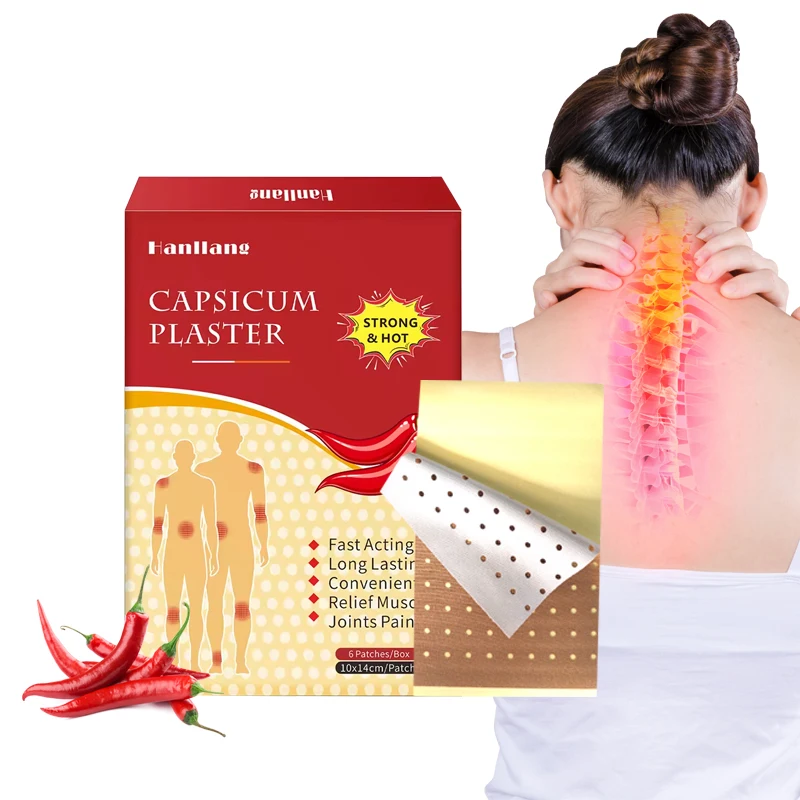 Free Sample Fast Acting Muscles Pain Relief Patch Herbal Quick Effect Hot Heat Pack Capsicum Plaster Pain Relief Patch