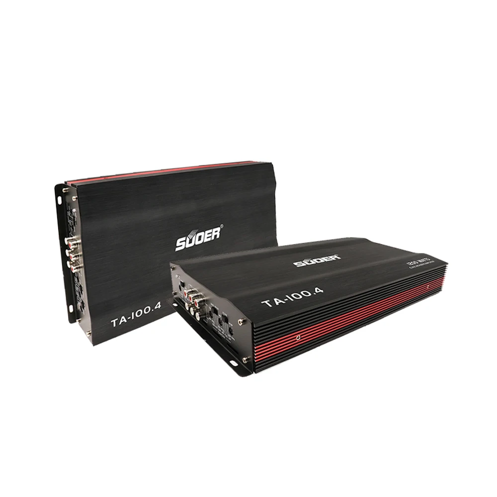 Suoer TA-100.4 car amplifier full frequency car sound system audio amplifier 4*100 watts 4 channel amplifier