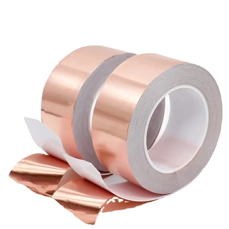 Conductive Adhesive Shielding Tape custom Copper foil tape Single Slug Snail Paper Circuits Stained Glass Copper Foil Tape