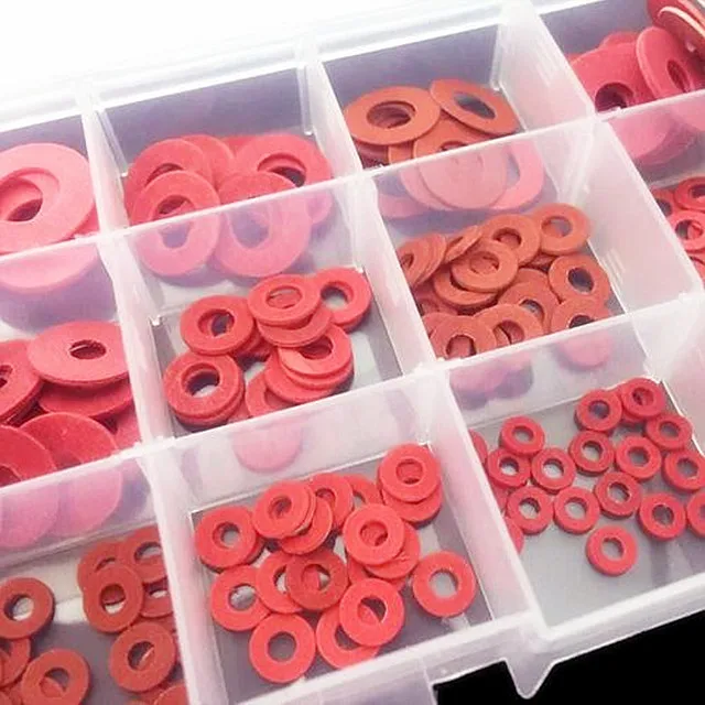 
waterproof vulcanized Red plain Fiber steel Insulating flat washers 