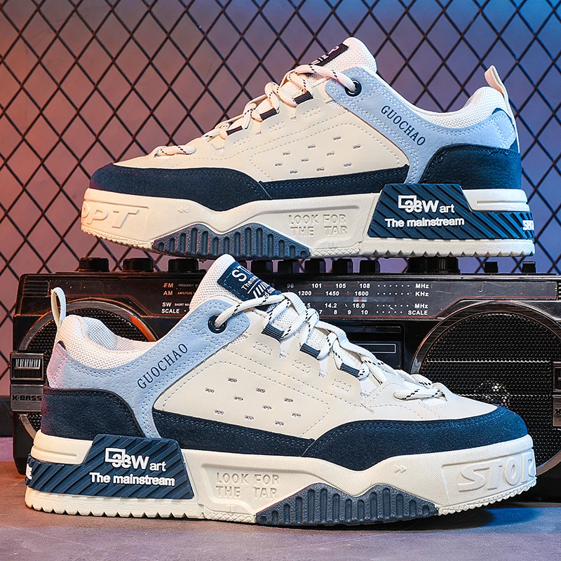 Fashion Red Men Skateboard Shoes Street Hip Hop Designer Sneakers Men Skate Shoes Original Man Platform Sneakers