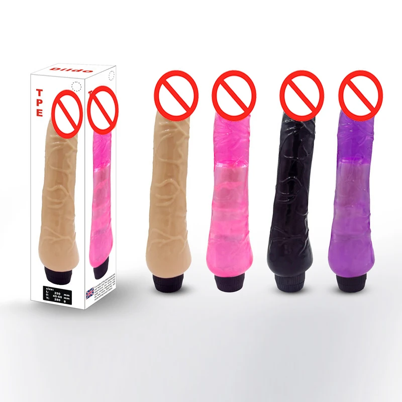 25 см (9 84 дюйма) длинный тонкий Вибратор фаллоимитатор горячая Распродажа женские секс-игрушки вибратор оптовая цена на