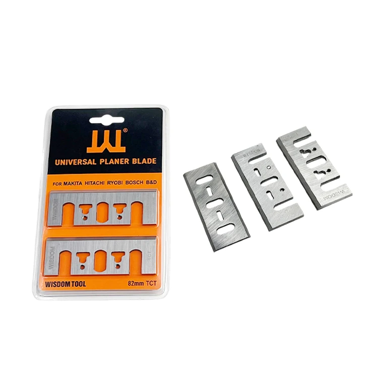 WISDOM 1900B TCT/HSS Planer Blades High Precision Wood Working Tools 82mm Planer Knives
