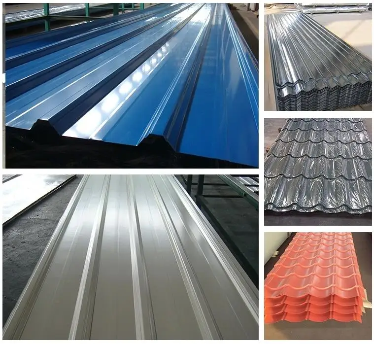 High quality galvanized colour coated corrugated steel roofing sheet metal tin roofing print
