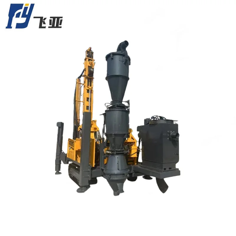 Crawler-Type Reverse Circulation Drilling Rig Equipped with a Dust Collector and Integrated with a 3-in-1 Sampler
