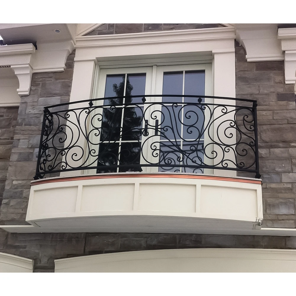 Georgia iron balcony railing featuring artistic iron design and solid construction ideal for residential project
