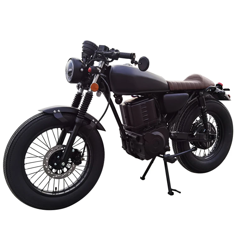 Factory Off-road 3kw CG Retro Electric Motorbike Old Schoool Classical Fat Tire Touring Racing Motorcycles