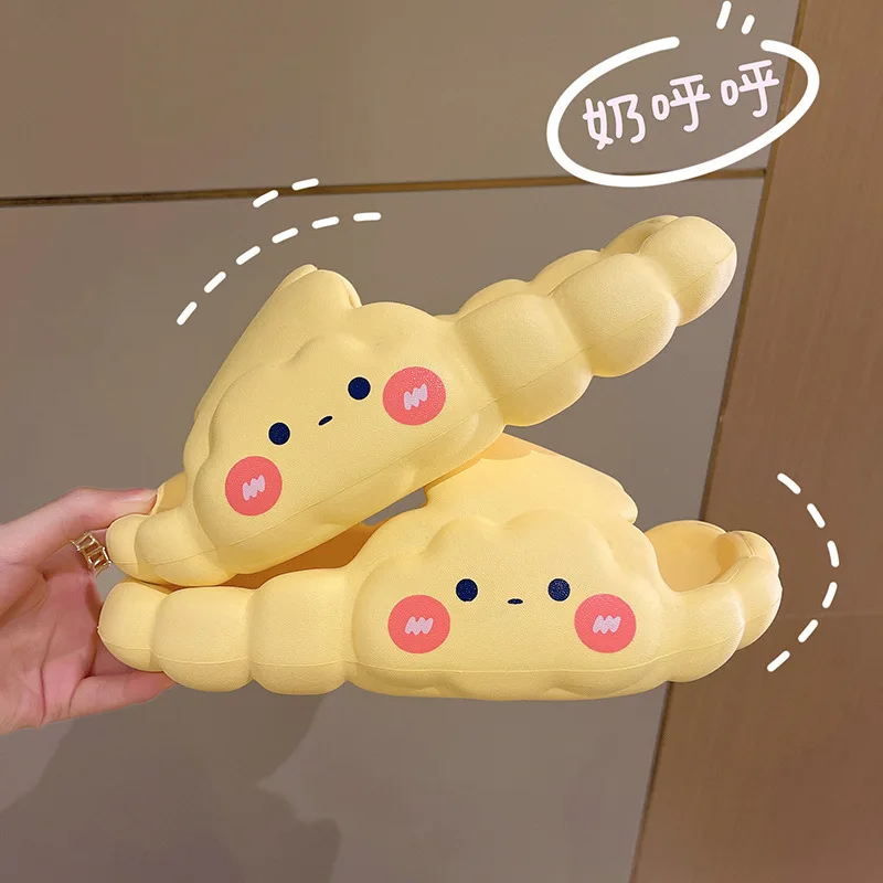 New Design Eva Cute Cloud Single Strap Waterproof Outdoor Slippers Lady Sandals Unisex Shoes Men Flip Flops