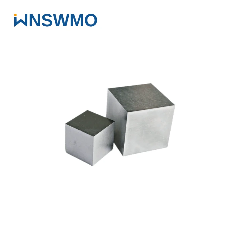 Polishing surface 25.4mm Tungsten cube 1inch for desktop decoration