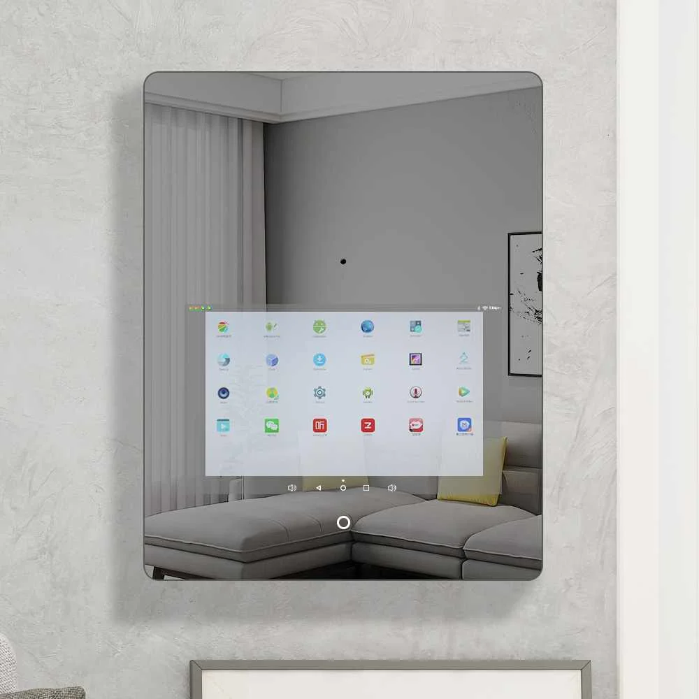 Touch Screen Digital Bathroom Wall Mirror Decorative Large Led Smart Mirrors TV
