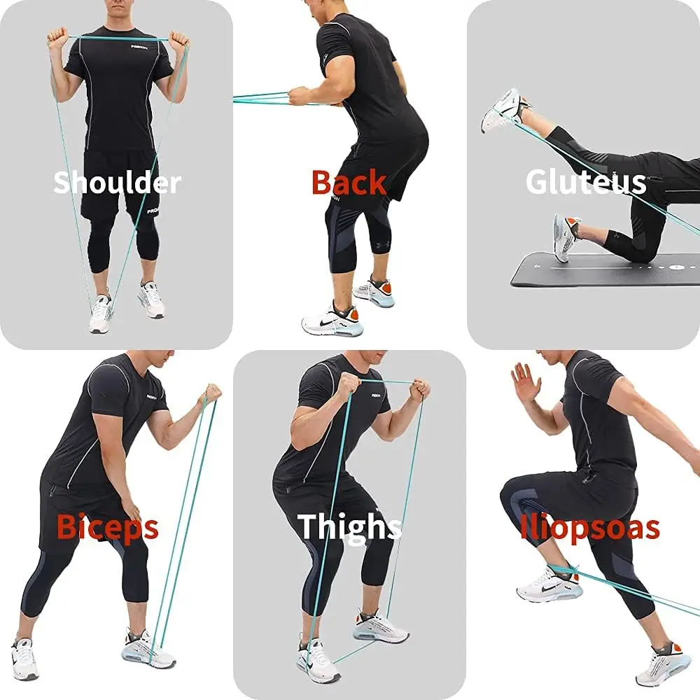 Customized Gym Fitness TPE Resistance Band Yellow Pull-up Yoga Stretch Bands Resistance Belt Loop Resistance Bands for Exercises