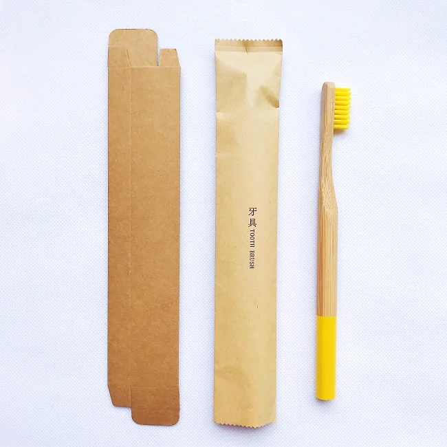 Luxury Top seller Natural Bamboo Toothbrush Nylon Soft Black Biodegradable Ecofriendly Home Hotel Toothbrushes