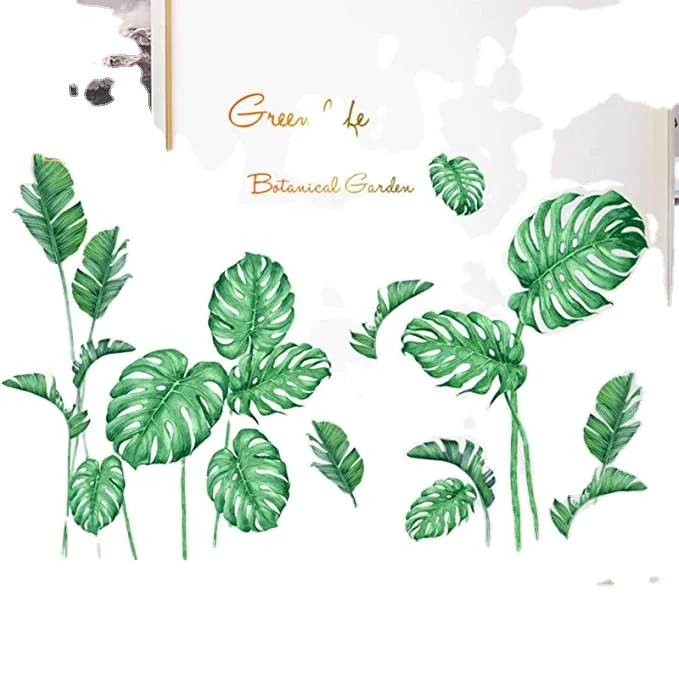 Tropical pulm leaf  Large Wall Stencil For Painting - DIY Geometric Paint Stencils For Walls, Wall Stencil