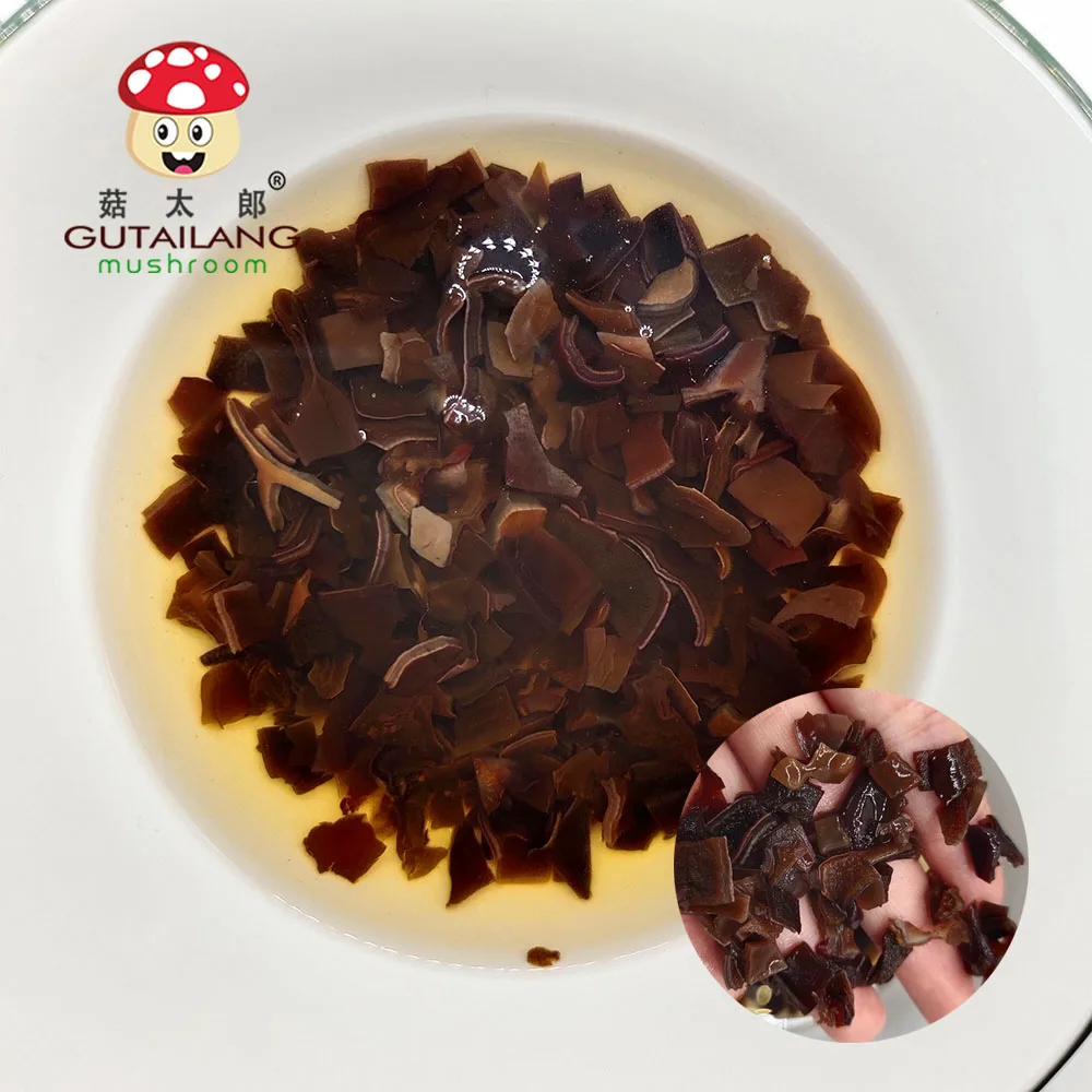 Dried white back black fungus dice 5*5mm  wood ear mushroom  big black fungus dice/slice/wire black fungi mushroom