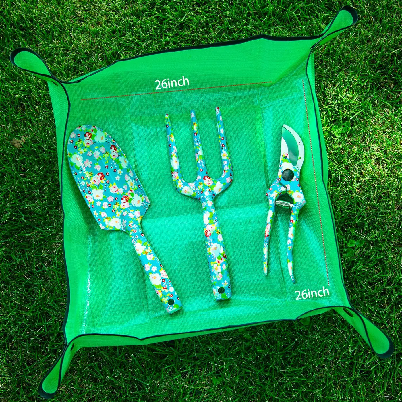 Printed Hand Tools Floral Pattern Garden Tools Customization