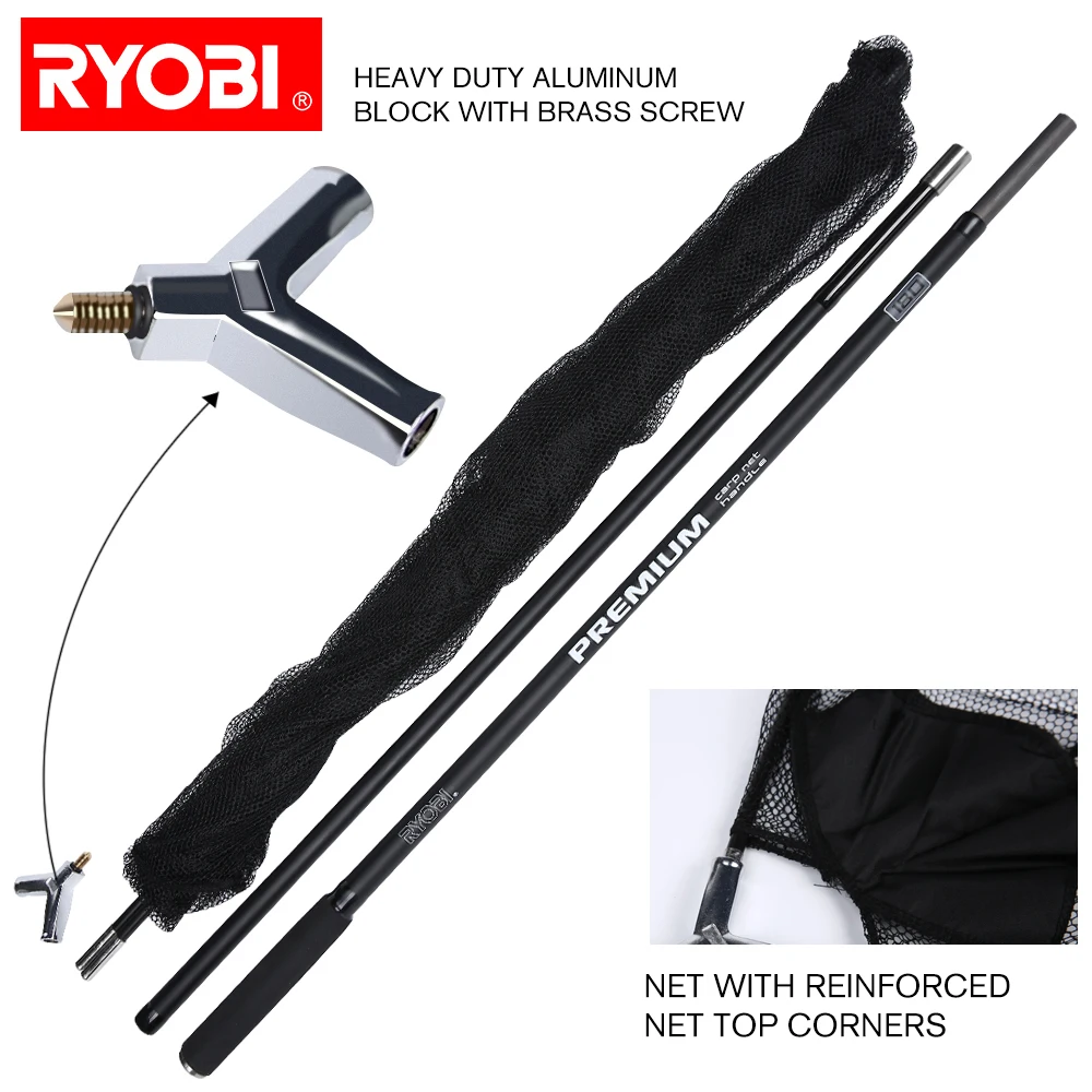 Honoreal OEM Carbon Carp Net 2 Sections Floating Carp Net with Foam on arms or Rod