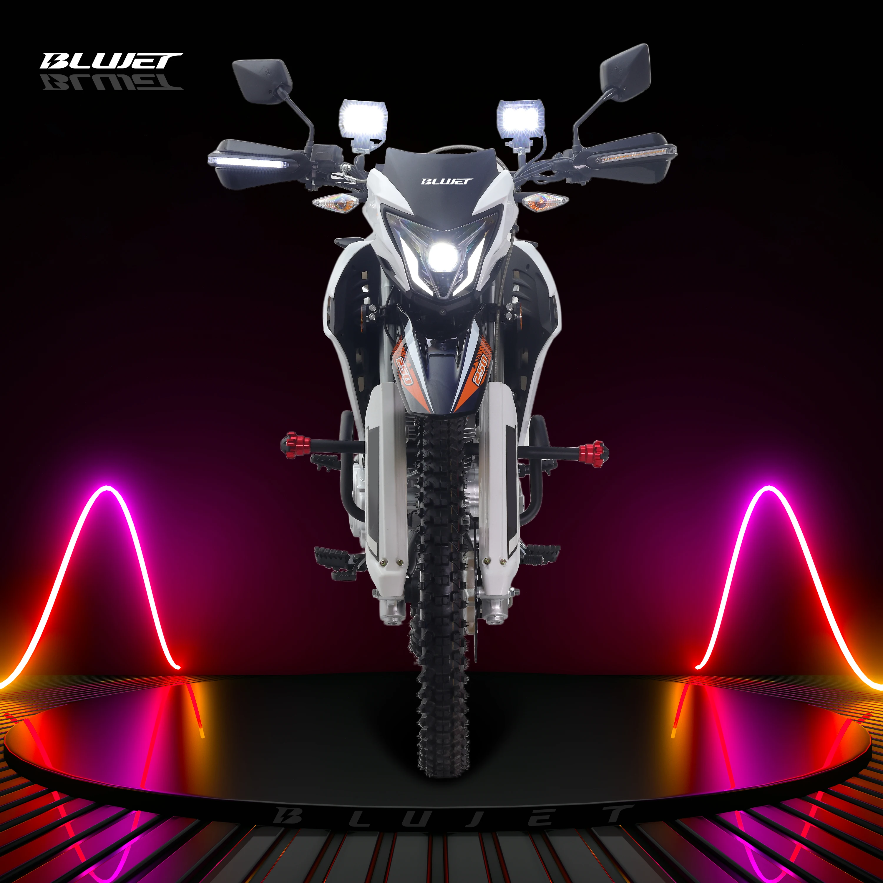 XR 250 blujet  New 250cc street motorcycle push rod CG250 engine digital meter disc brake for Latin America market