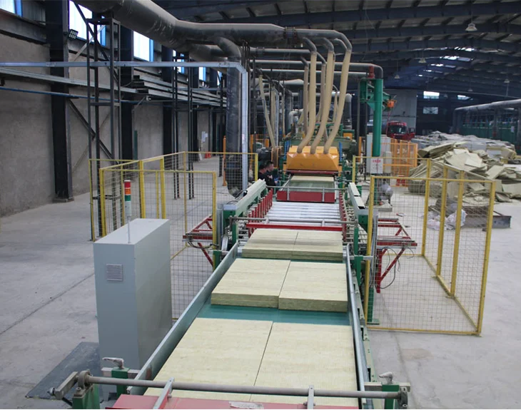 automatic rock wool production line rock basalt mineral wool production line rock wool line production