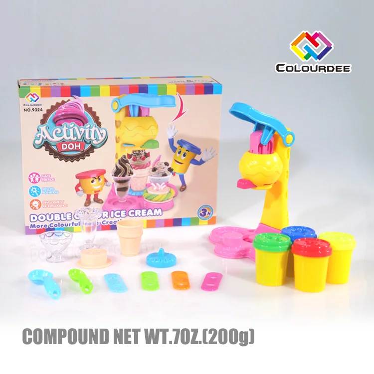 Intelligent Educational Factory Supplier eco-friendly soft air dry Light Modelling Clay Slime Play dough Plasticine Ice